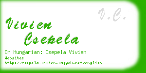 vivien csepela business card